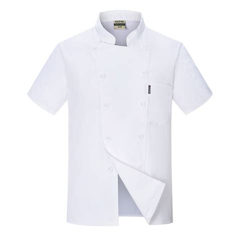 Irder Short Sleeve Black Chef Jacket Restaurant Staff Uniform