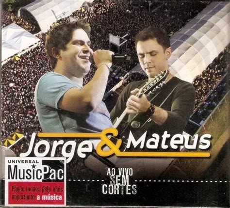 Cd Jorge E Mateus Ao Vivo Sem Cortes MercadoLivre