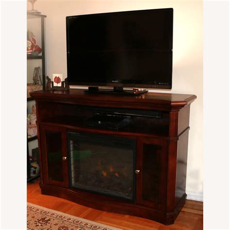 Costco Electric Fireplace Mantle TV Stand Storage - AptDeco