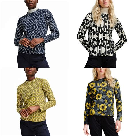 Regatta Womens Orla Kiely Long Sleeve Bold Pattern Winter T Shirt Top