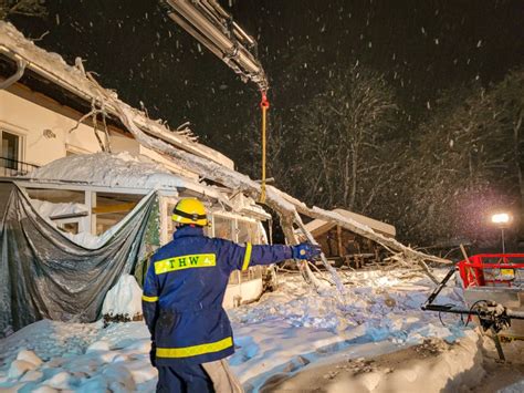 ED Live Wintereinbruch THW Markt Schwaben 25 Stunden Im Schnee