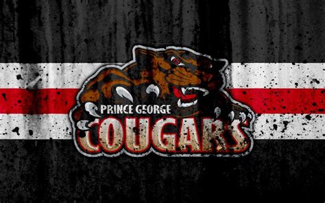 Download Wallpapers Prince George Cougars 4k Whl Hockey Grunge