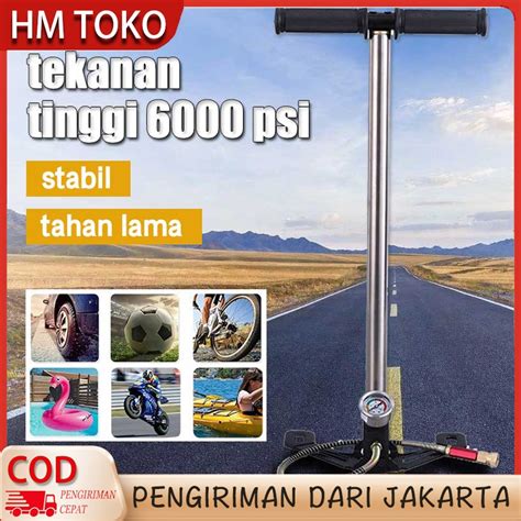 Jual HM TOKO Manometer Pompa Pcp 6000 Psi Murah 4 Stage Mobil Kompa Pcp