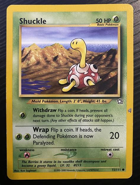 Shuckle Pokemon Card Values MAVIN