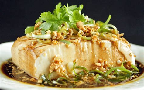 Chinese Steamed Tofu Vegan Steam Recipes Tofu Recipes Steamed Tofu