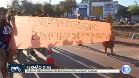 Marco Temporal Ind Genas Protestam Na Rodovia Fern O Dias Na Grande