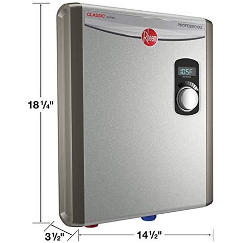 Rheem 18kw 240v Tankless Electric Water Heater Gray Ez Hot Tubs