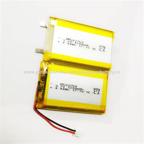 Buy Wholesale China Hot Selling Lipo 3 7v 1200mah 503759 Rechargeable