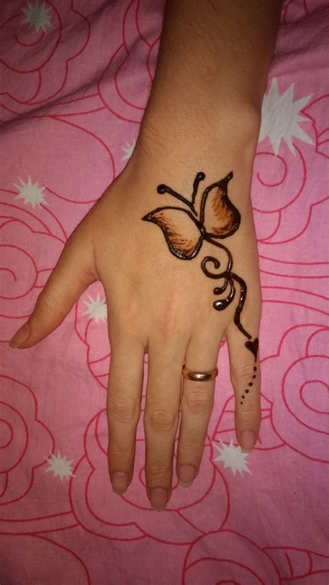 Butterfly Mehndi Tatoo Henna Designs For Kids Cool Henna Designs