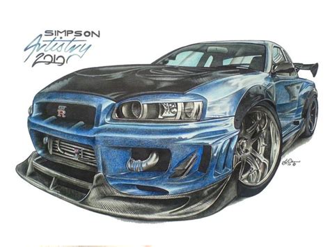 Nissan GT R By SIMPSONARTISTRY On DeviantArt Nissan Gt R Nissan Gt Gtr