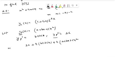 Solved Solve The Given Differential Equation By Undetermined Coefficients Y 4y 4y 3x