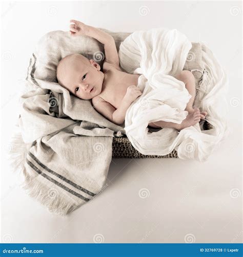 Newborn Baby Resting Stock Photo Image Of Childhood 32769728