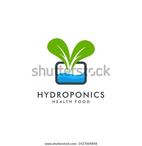 Hydroponics Logo Template Health Food Icon Stock Vector Royalty Free