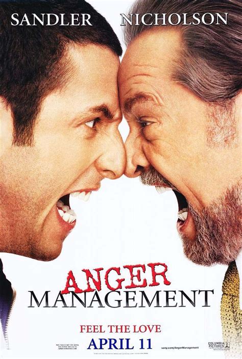 ANGER MANAGEMENT MOVIE POSTER DS ORIGINAL VF 27x40 ADAM SANDLER JACK ...