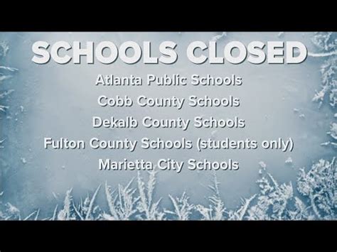 North Georgia school closings due to Tuesday winter weather | List ...