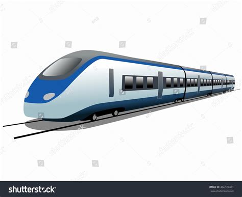 Illustration Train Color Drawing White Background Stock Vector (Royalty ...