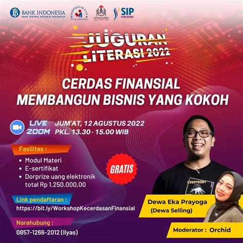 Webinar Literasi CERDAS FINANSIAL MEMBANGUN BISNIS YANG KOKOH SIP