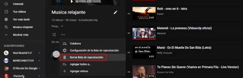 Borrar lista de reproducción de YouTube RepScan