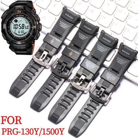 Rubber WatchBand Suitable For Casio PRG130 PRW1500 Men S Resin Strap