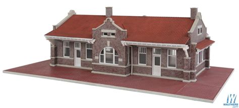 Walthers Cornerstone Brick Mission Style Santa Fe Depot Ho Scale