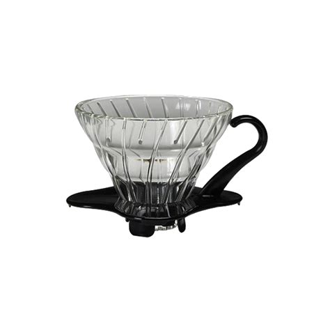 Hario V Glass Coffee Dripper Black Vdg B