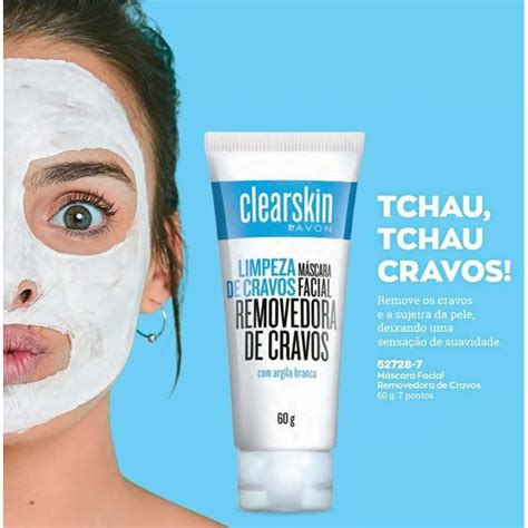 PRODUTO CLEARSKIN DA AVON REMOVEDOR DE CRAVOS ARGILA BRANCA