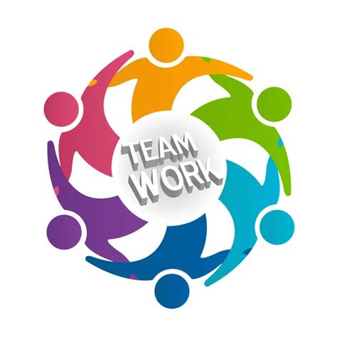 Logo Teamwork Business People Hug Fellowship Stock Vector Image By