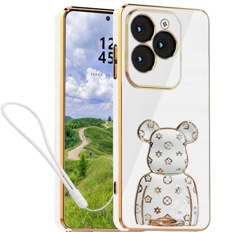 Plecki Rcbr Do Infinix Hot Pro G Tecno Spark Pro Teddy Bear Case Bia Y Por Wnaj Ceny