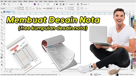 Cara Membuat Desain Nota Dan Layout Nya Di Coreldraw Youtube