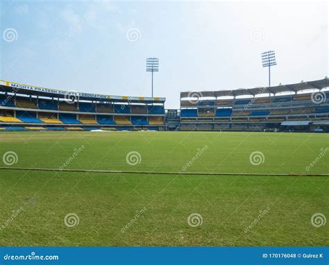 Cricket Stadium In Indore Holkar Cricket Stadium Editorial Stock