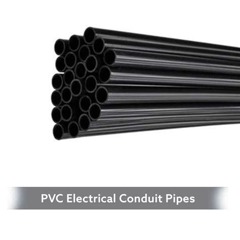 Precision Black PVC Electrical Conduit Pipes Type Medium MMS Size