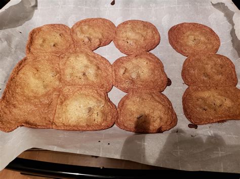 My Homemade Chocolate Chip Cookies Came Out Extra Shitty Today R