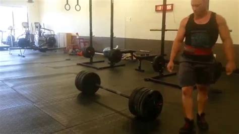 402lb Double Overhand Axle Deadlift Youtube