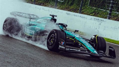 Vandoorne Gets First Aston Martin F1 Run In Wet Pirelli Spa Test