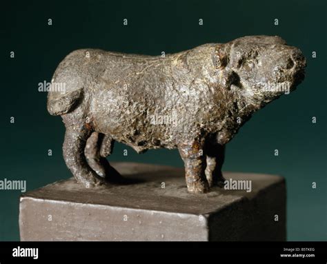 Buffalo in bronze Harappan c. 2300-1750bc from Mohan Jodaro Sind ...