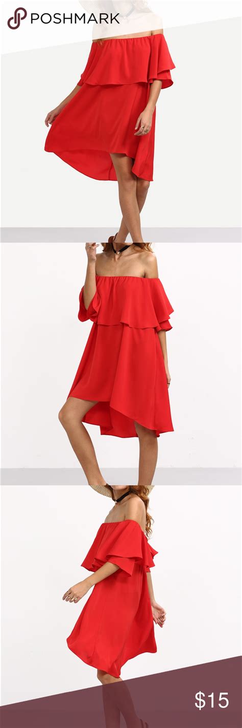 SHEIN Flounce Layered Neckline Dress Necklines For Dresses Dress