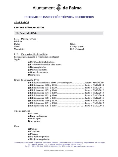 Completable En L Nea Palmademallorca Anexo Modelo De Informe De