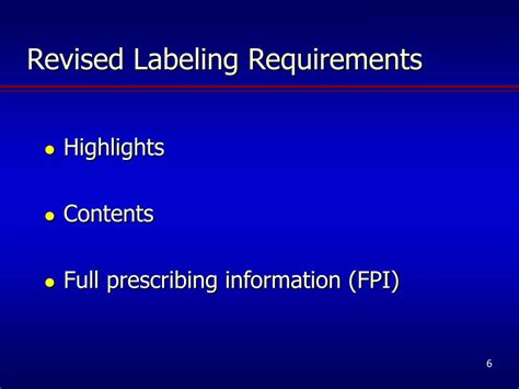 Ppt Update On Current Fda Labeling Initiatives Powerpoint