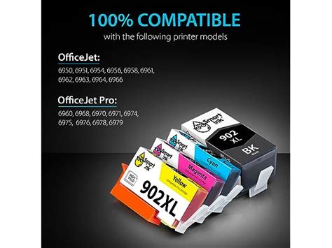 Ink Cartridge For Hp 902xl 4 Combo Pack