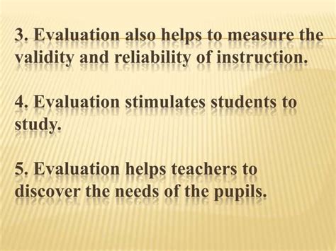 Importance Of Evaluation Ppt