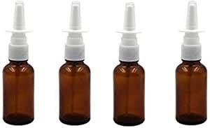 Amazon 4PCS 10ML 0 34 Ounce Empty Brown Glass Spray Nasal Bottle