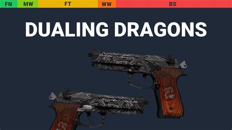 Dual Berettas Dualing Dragons Skin Float And Wear Preview Youtube