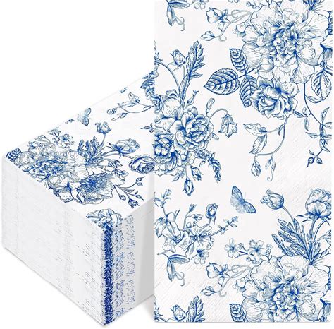 Amazon Generic AnyDesign 100Pcs Floral Guest Napkins Disposable