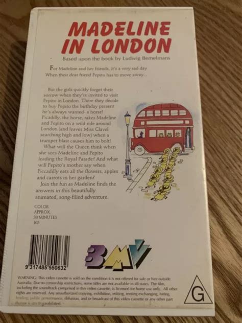 Madeline Madeline In London Pal Vhs Video Tape Near New Eur 370
