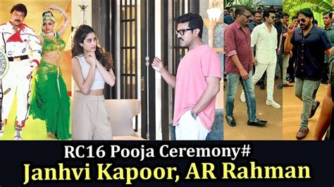 Rc Pooja Ceremony Ram Charan Janhvi Kapoor Buchi Babu Sana