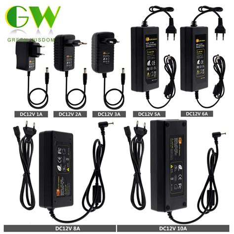 12V Power Supply Adapter DC12V 3A 5A 6A 8A 10A Lighting Transformers