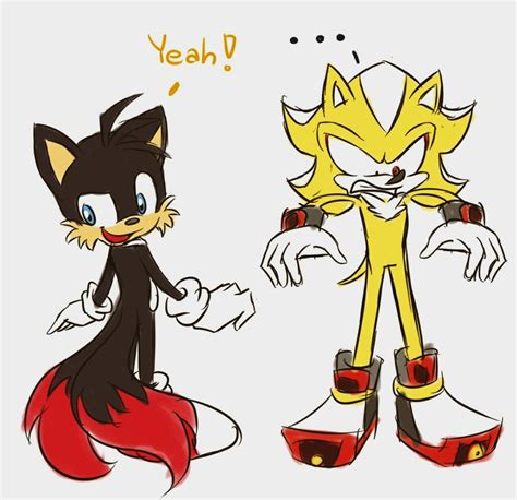 Shadow and Tails Color Swap. Artist Unknown : r/SonicTheHedgehog