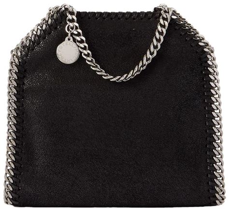 Falabella Black Faux Leather Stella Mccartney Leather Tote Buy And