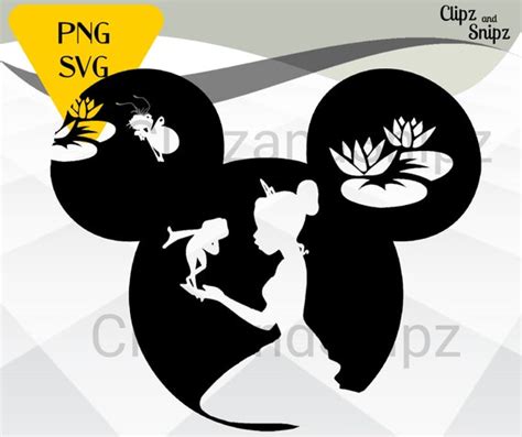 Princess And The Frog Svg Png Clipart Tiana Mickey Instant Etsy Canada