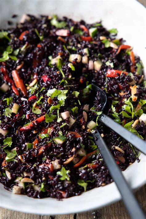 Black Rice Salad With Spicy Toasted Sesame Dressing Artofit